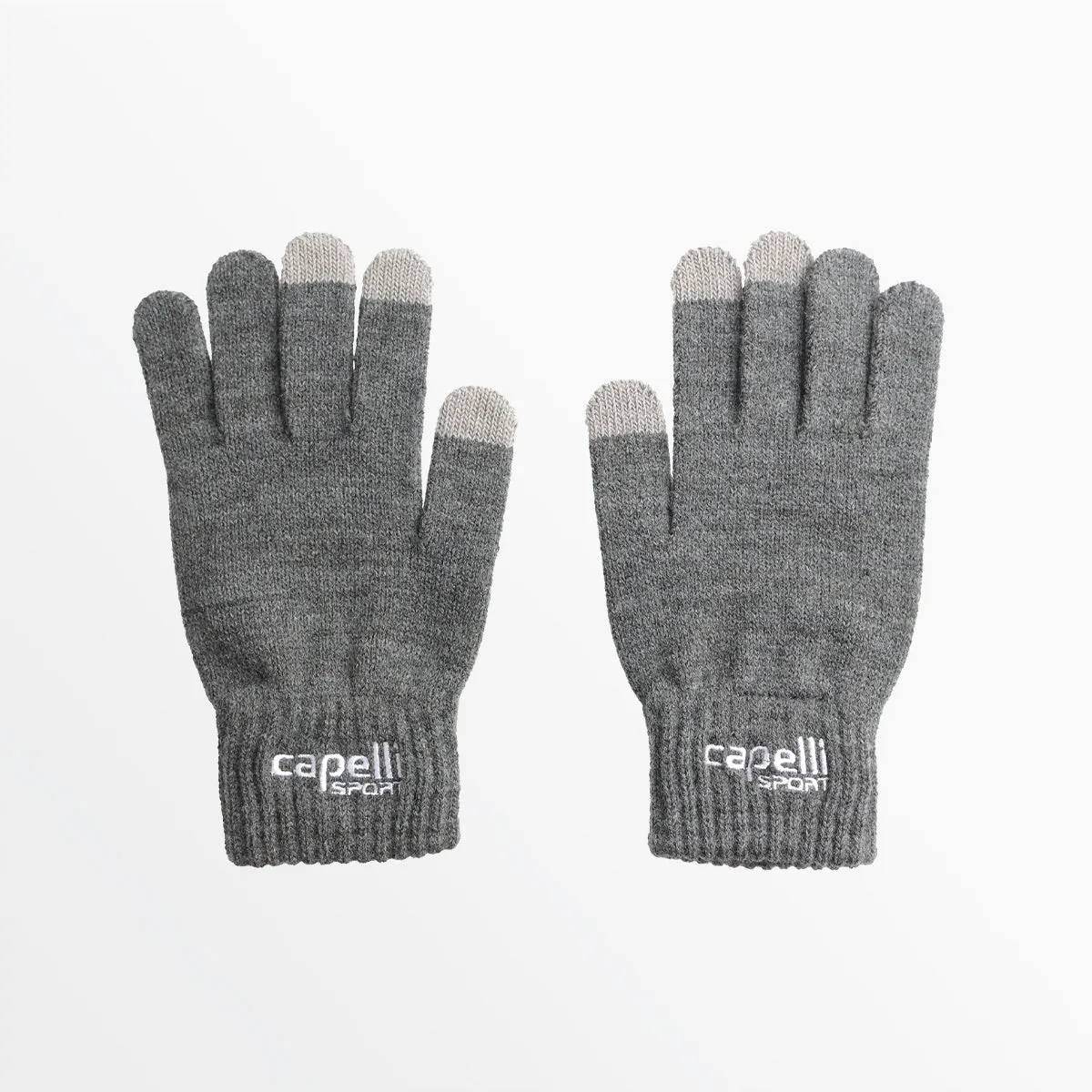 ADULT BRANDED KNIT GLOVE WITH 3 FINGER TOUCH