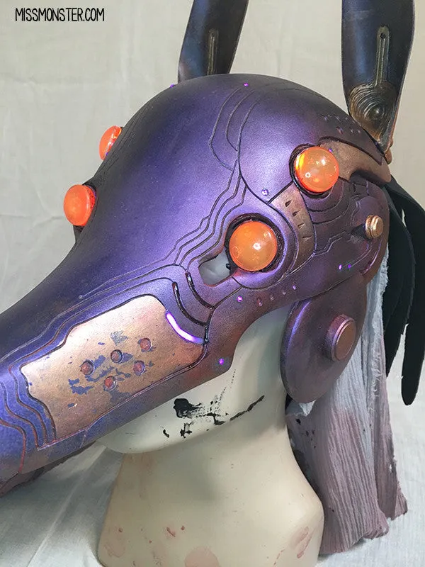 ANUBOT- PURPLE IRIDESCENT RUST WITH LIGHT UP EYES