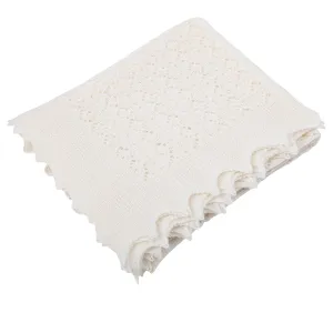 Cosy Cashmere Baby Shawl - White