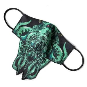 Cthulhu Mask. HP Lovecraft fan, adjustable fabric face covering