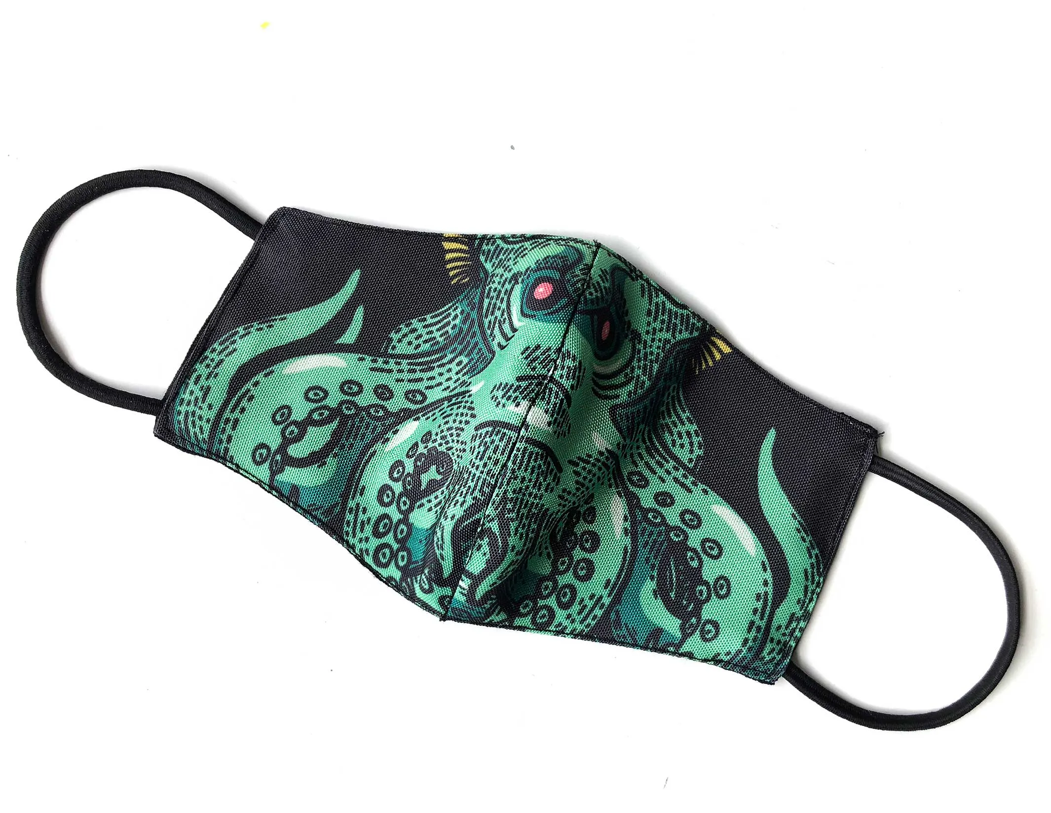 Cthulhu Mask. HP Lovecraft fan, adjustable fabric face covering