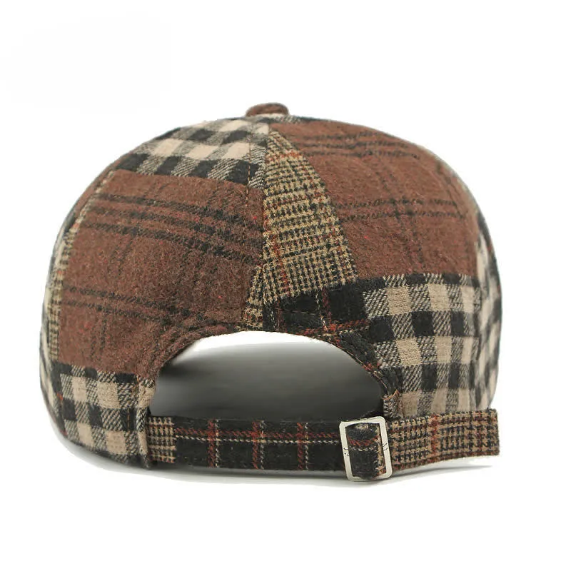 Different Classic Patchwork Plaid Newsboy Beret Hat