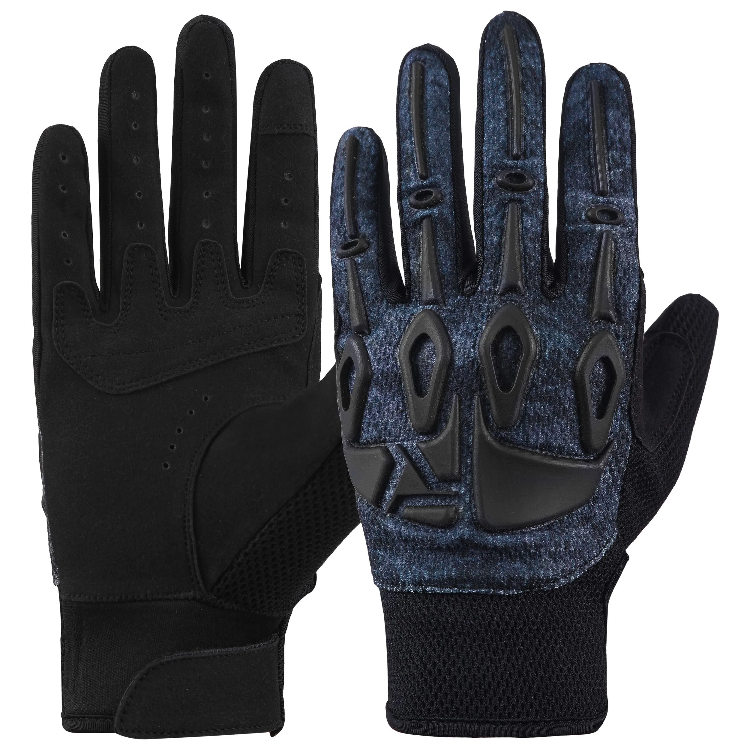 Dream Apparel Motorcycle Gloves Black and Blue