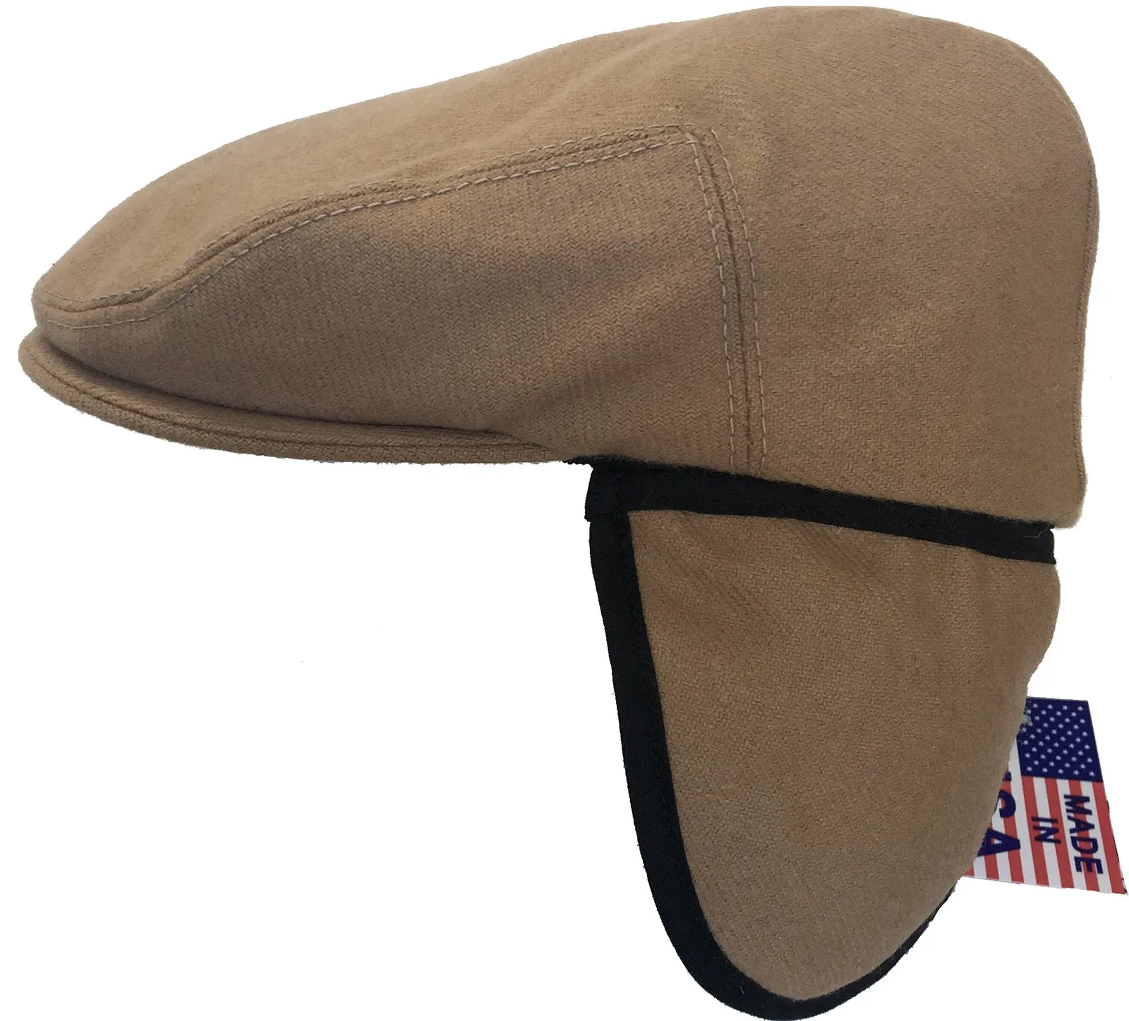 Headchange Made in USA Ear Flap Ivy Newsboy Cap