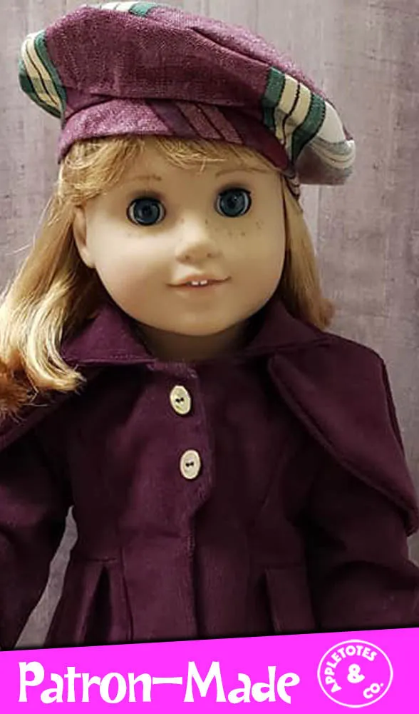 High Fashion Beret 18 Inch Doll Sewing Pattern