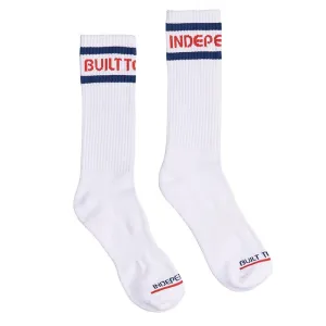 Independent Trucks Classic Bauhaus Stripe White Mens Socks