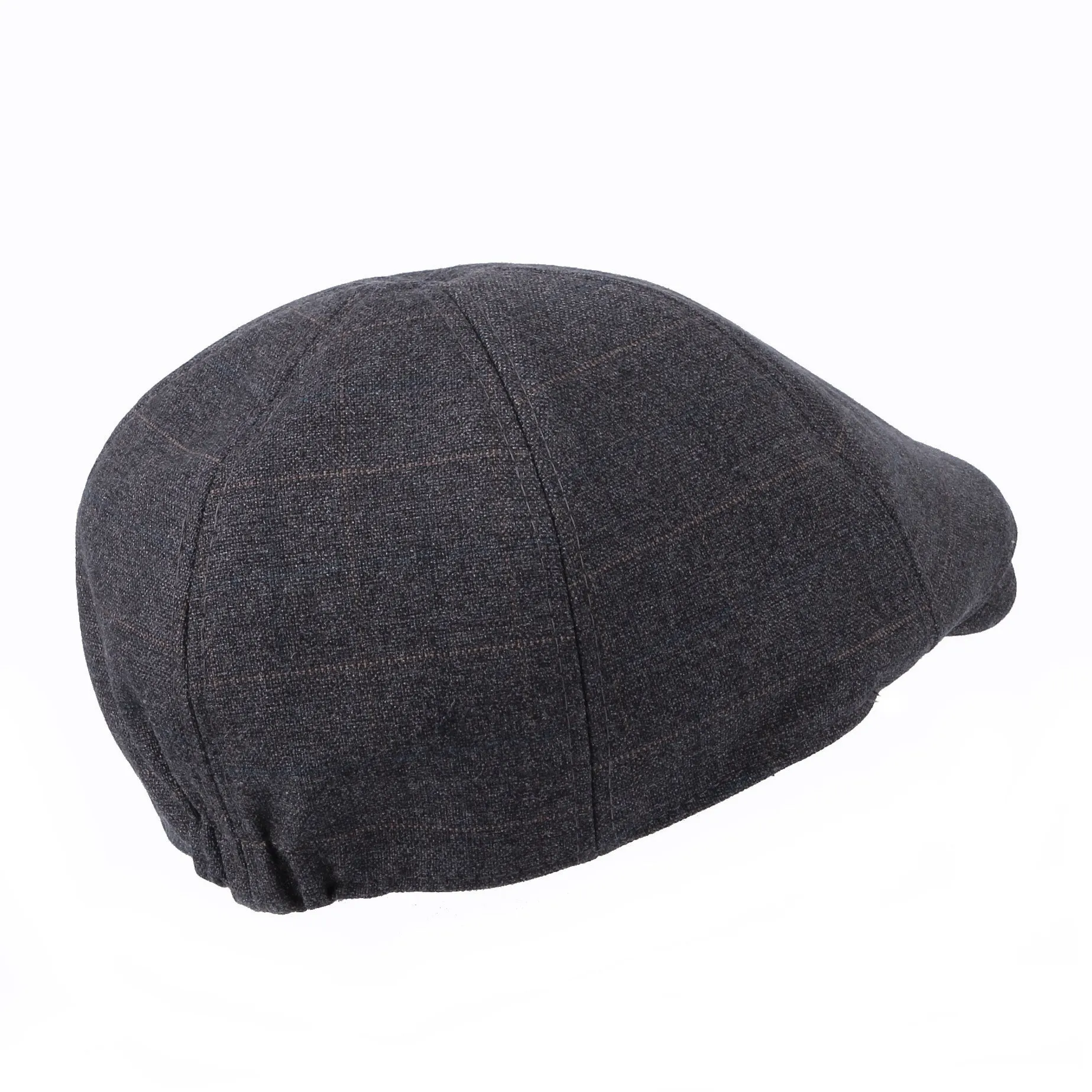 Ivy Flat Cap Lattice Plaid Check Cotton Newsboy Hat SL31121