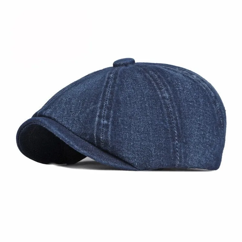 Lewis Newsboy Denim Cap