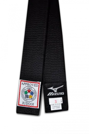 Mizuno Silver IJF Approved Black Belt