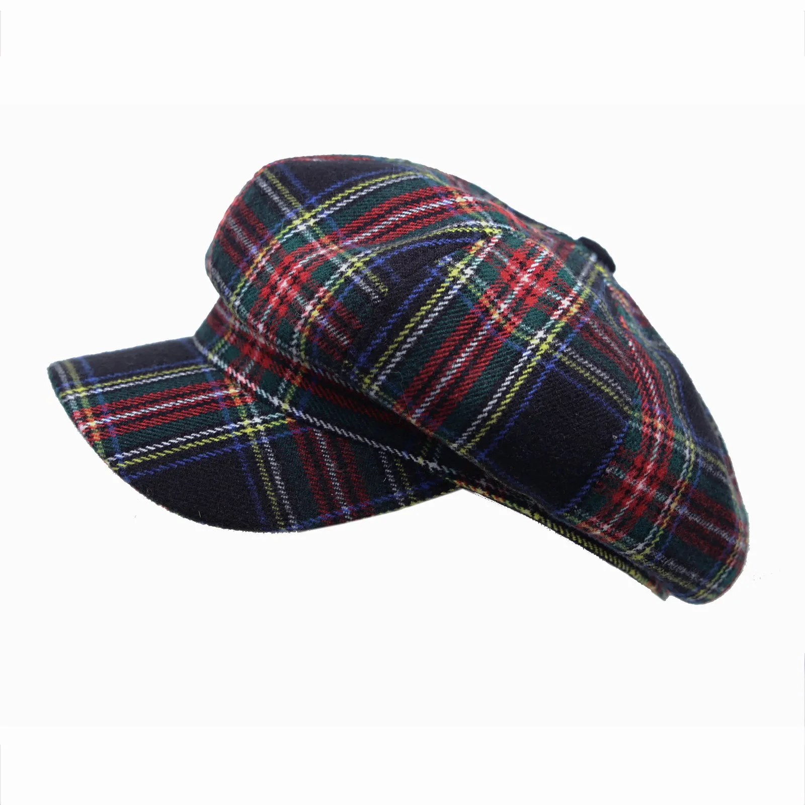 Newsboy Beret Hat Tartan Check Cool Cotton Golf Cap HM31178