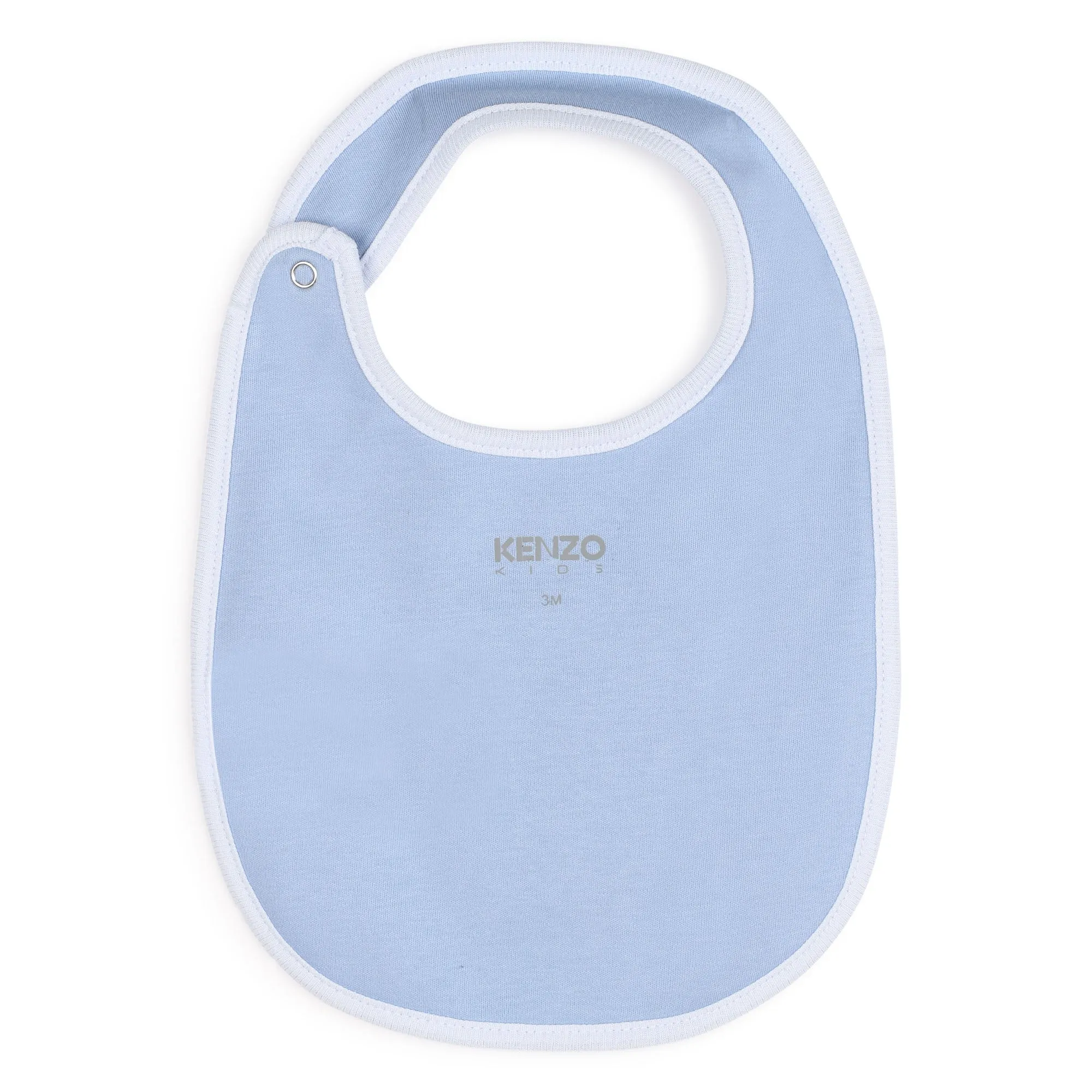 Pale Blue Velour Footie   Hat   Bib Set