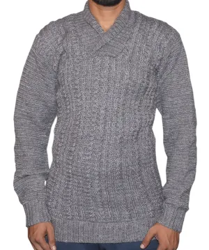 Stylish Look With Shawl Neck For Men Graminarts Handmade Woollen Sweater