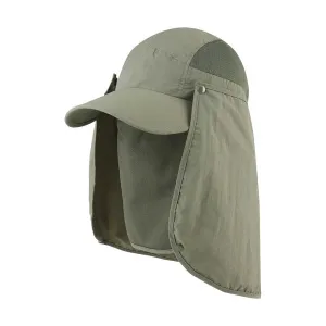 Taslon UV Cap with Removable Neck Flap