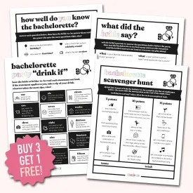 Two Brides Are Better Than One Bachelorette Party Games | Printable PDFs