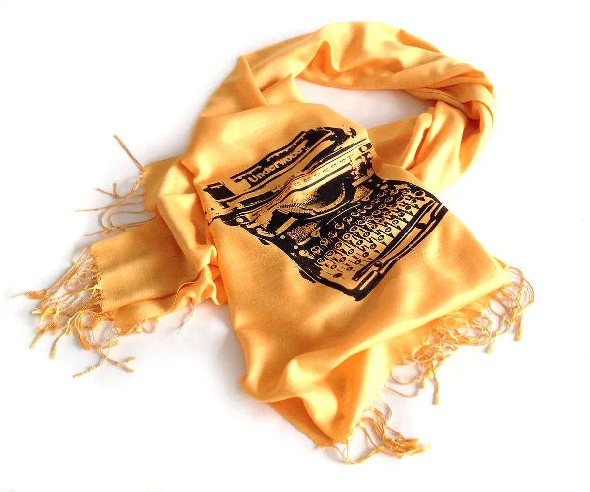 Typewriter Scarf. Underwood pashmina.