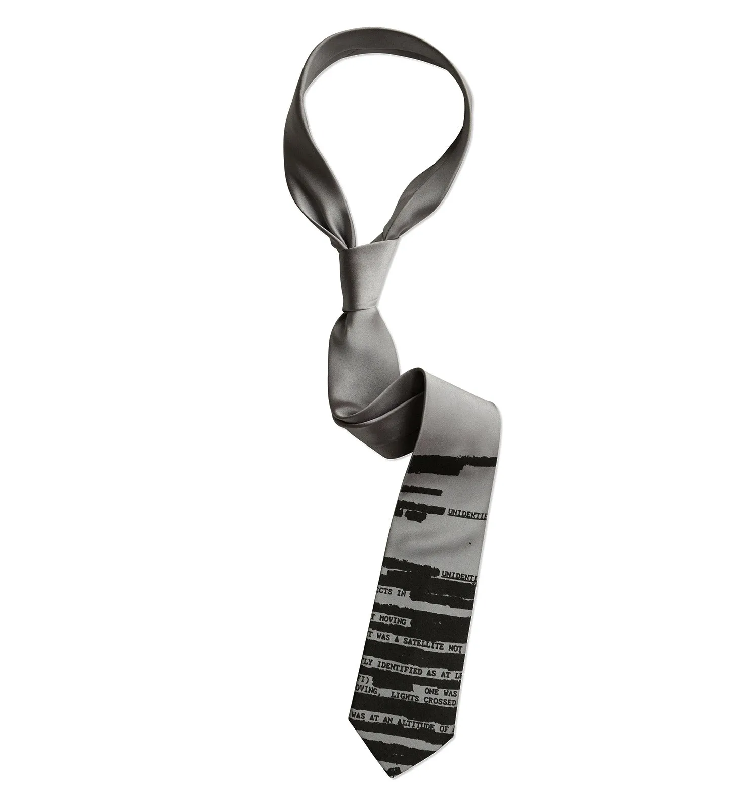 UFO Redacted Necktie, Declassified NSA Memo Tie